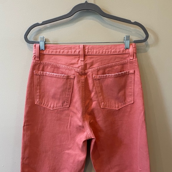 J Brand Jules High Rise Straight Leg Coral Jeans in Portal Raze Women’s Size 27 - Picture 5 of 8